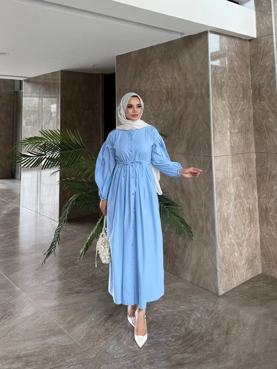 Poplin Elbise - 3