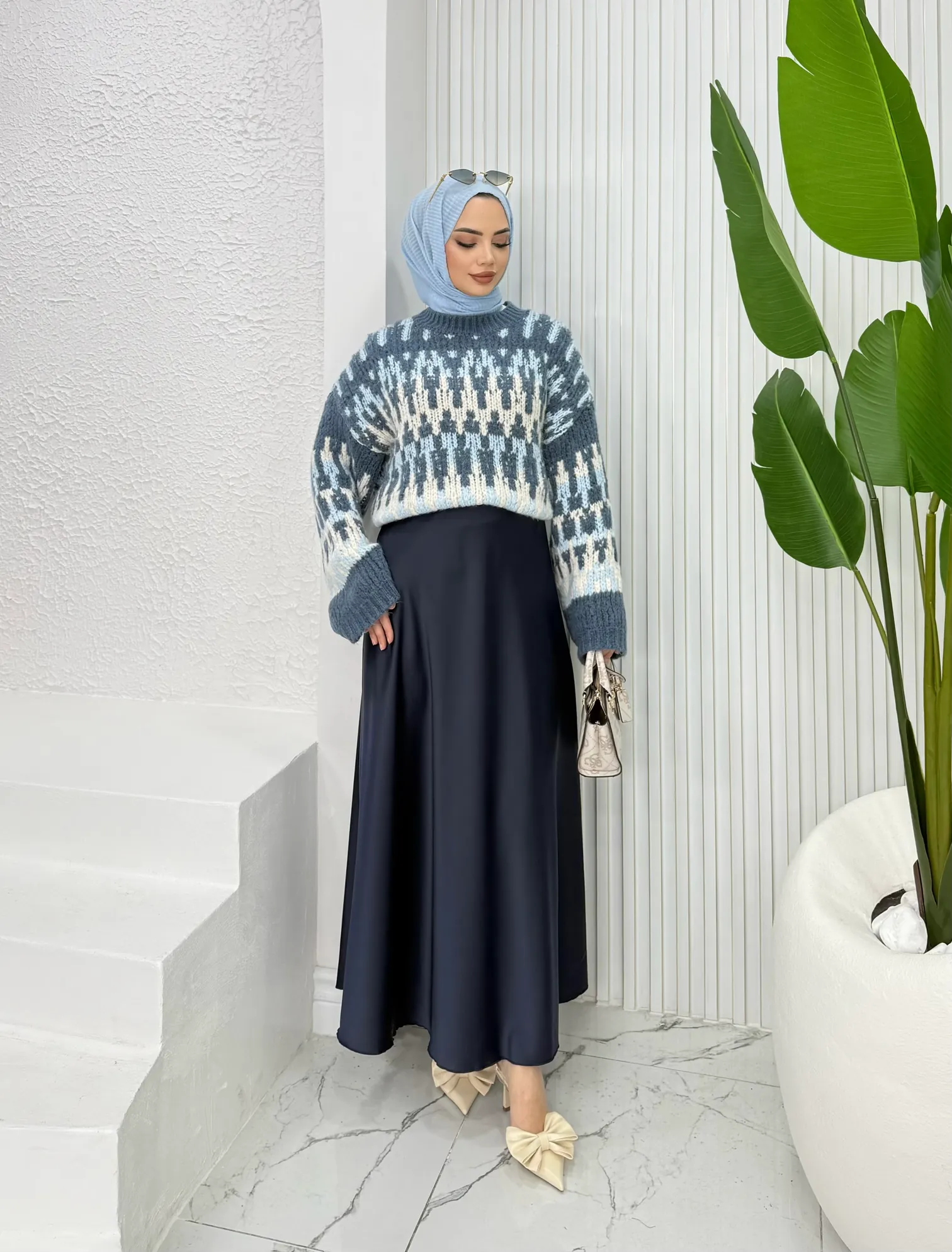 Saten Uzun Etek - 2